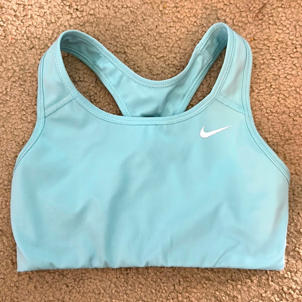 Nike, light blue sports bra. XS.